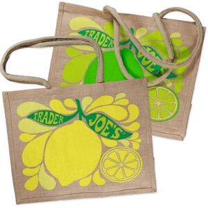 Trader Joe’s Citrus Jute Tote Bag